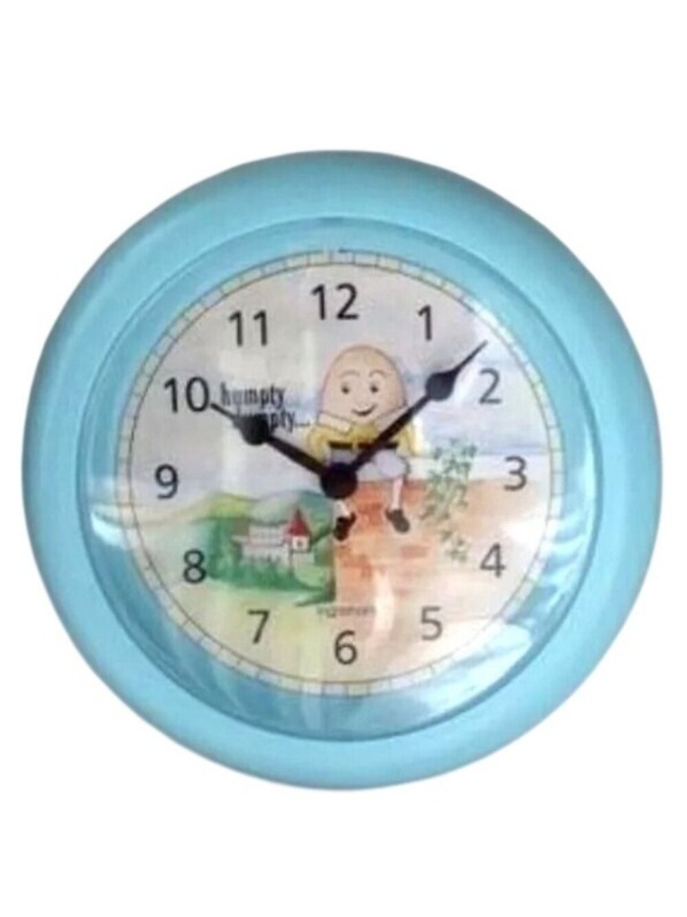 Vintage New in Box Humpty Dumpty Clock Ingraham Blue Baby Girl Boy Nursery  Gift